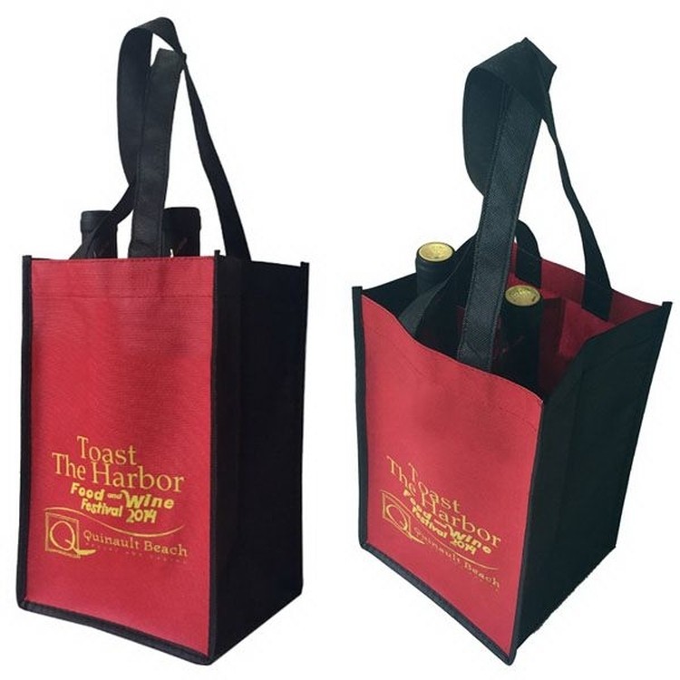 Non Woven Wine Tote Bag for 2 Bottles 2