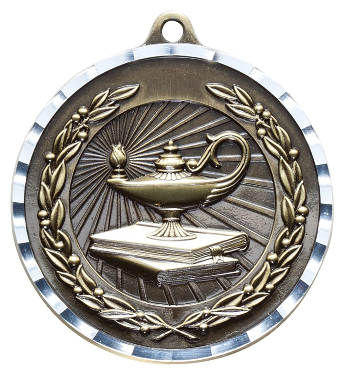 2" Knowledge Diamond Cut Medal 2