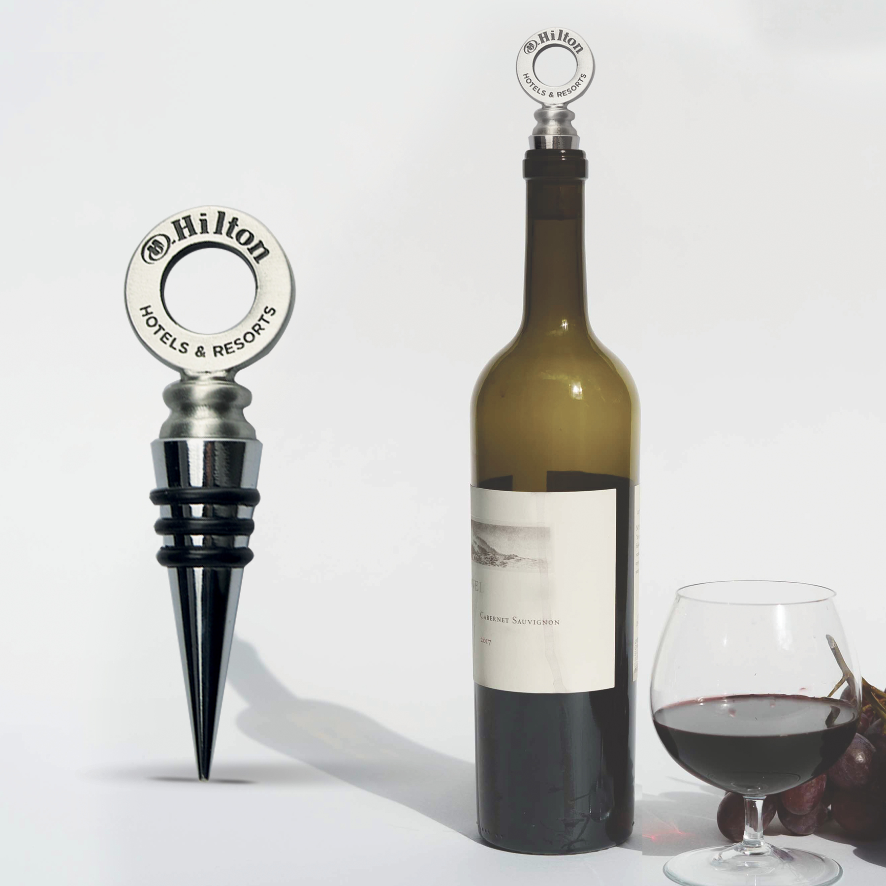 Wine Stopper w/Stock Silver Base 1
