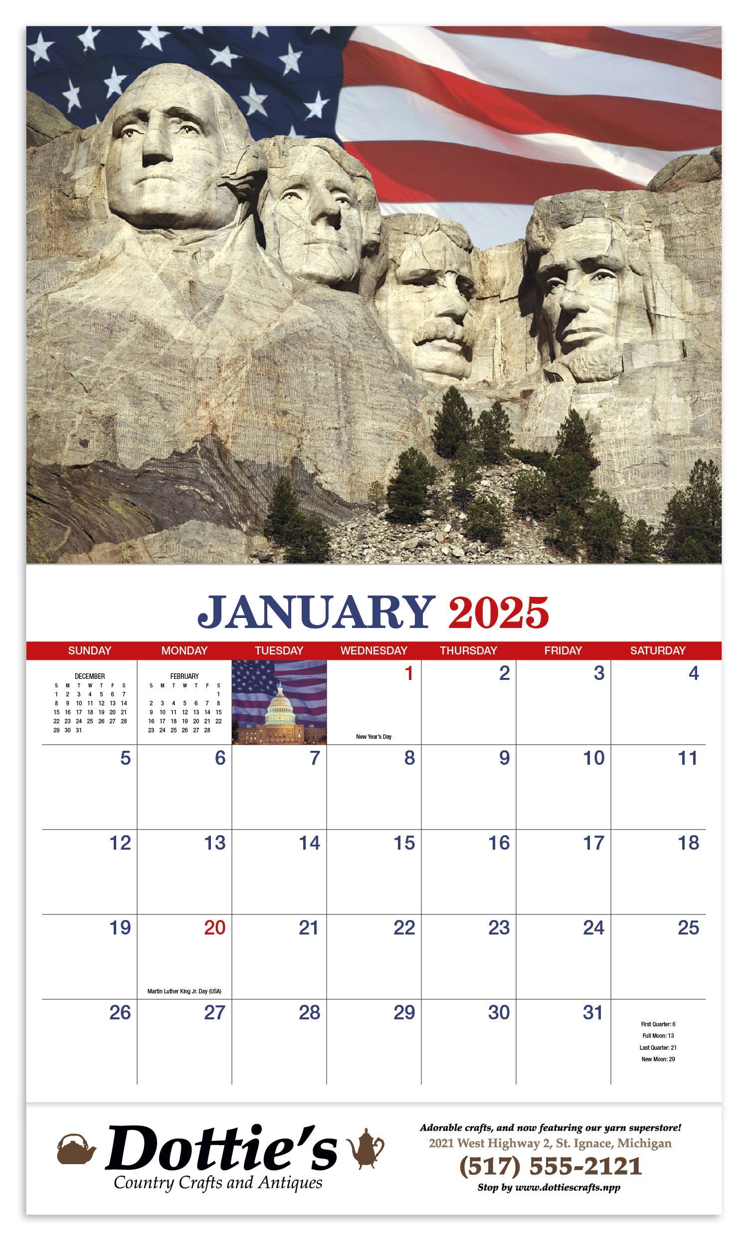 HotLine® Products America Appointment Calendar - Stapled 18