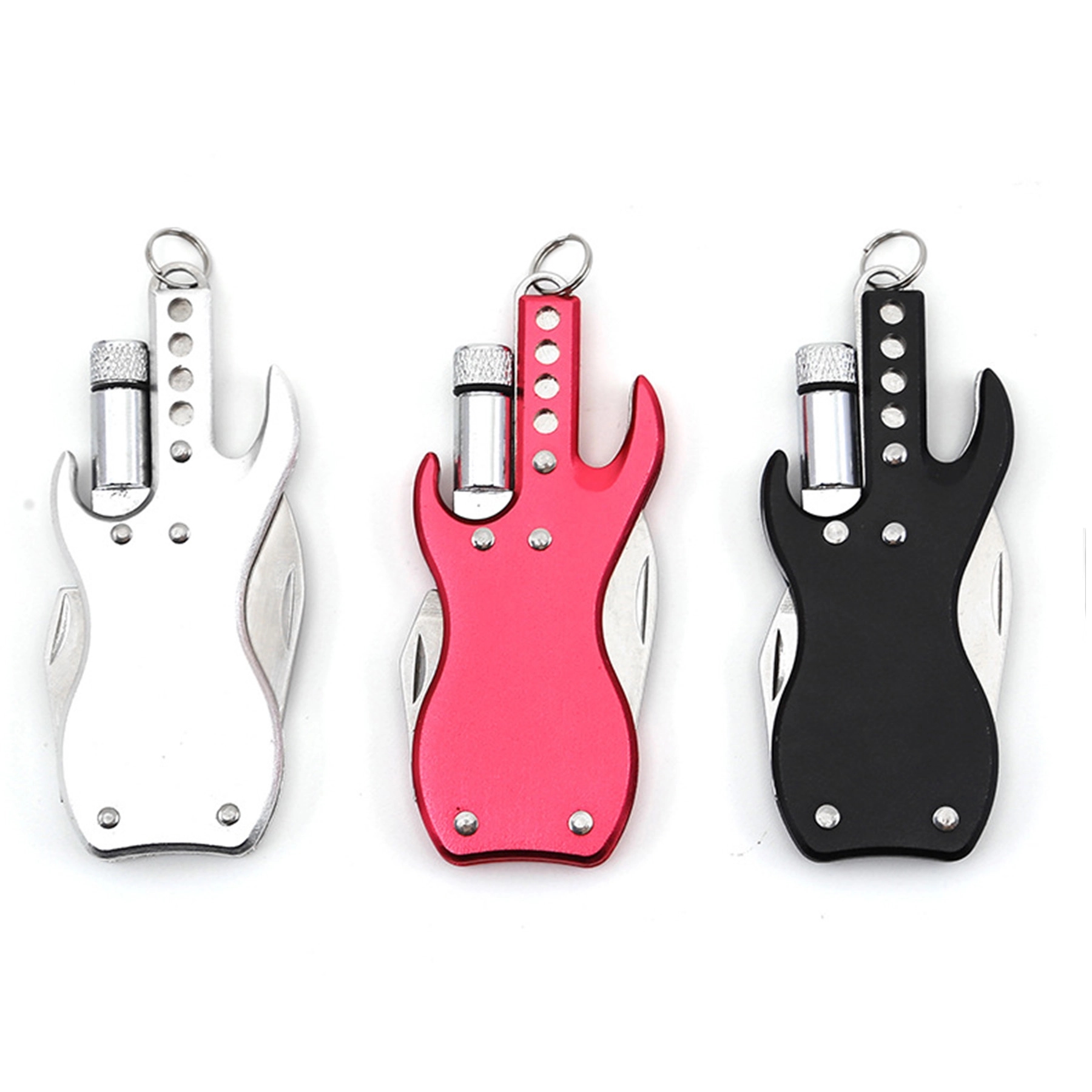 Mini combination pliers folding knife with LED lights Bottle 3