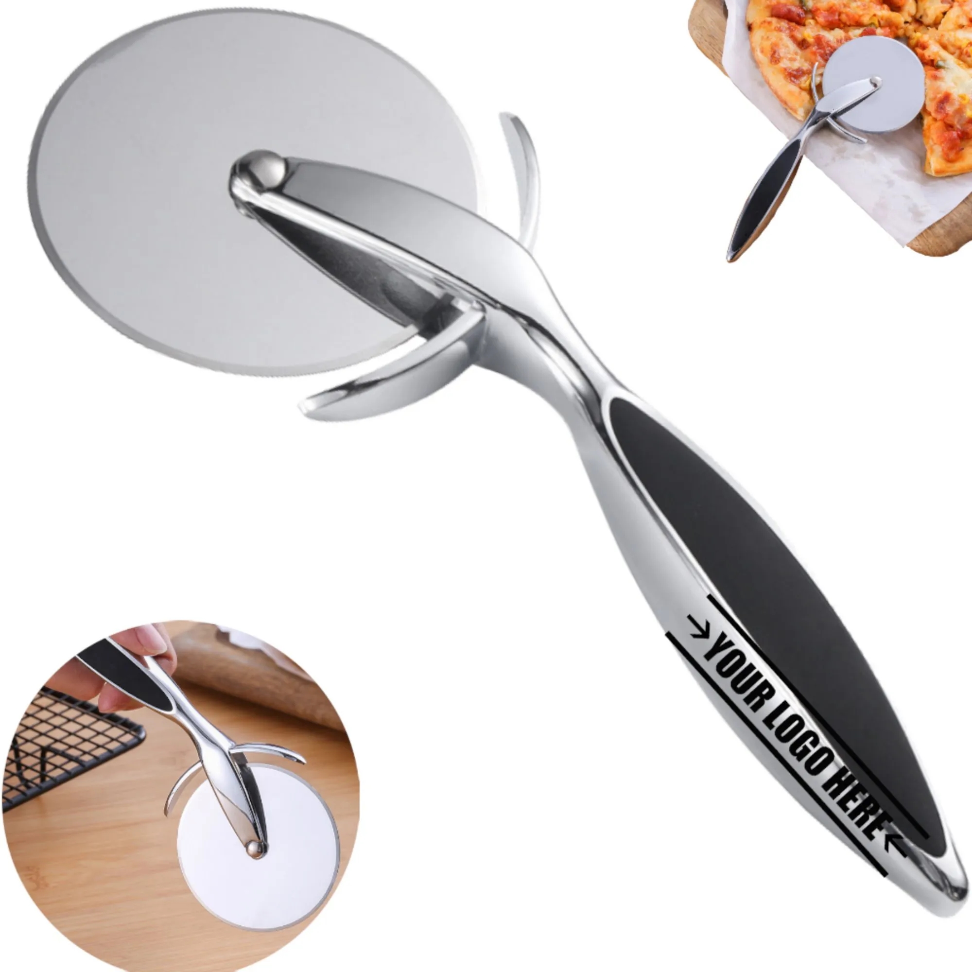 Handy Zinc Alloy Pizza Cutter