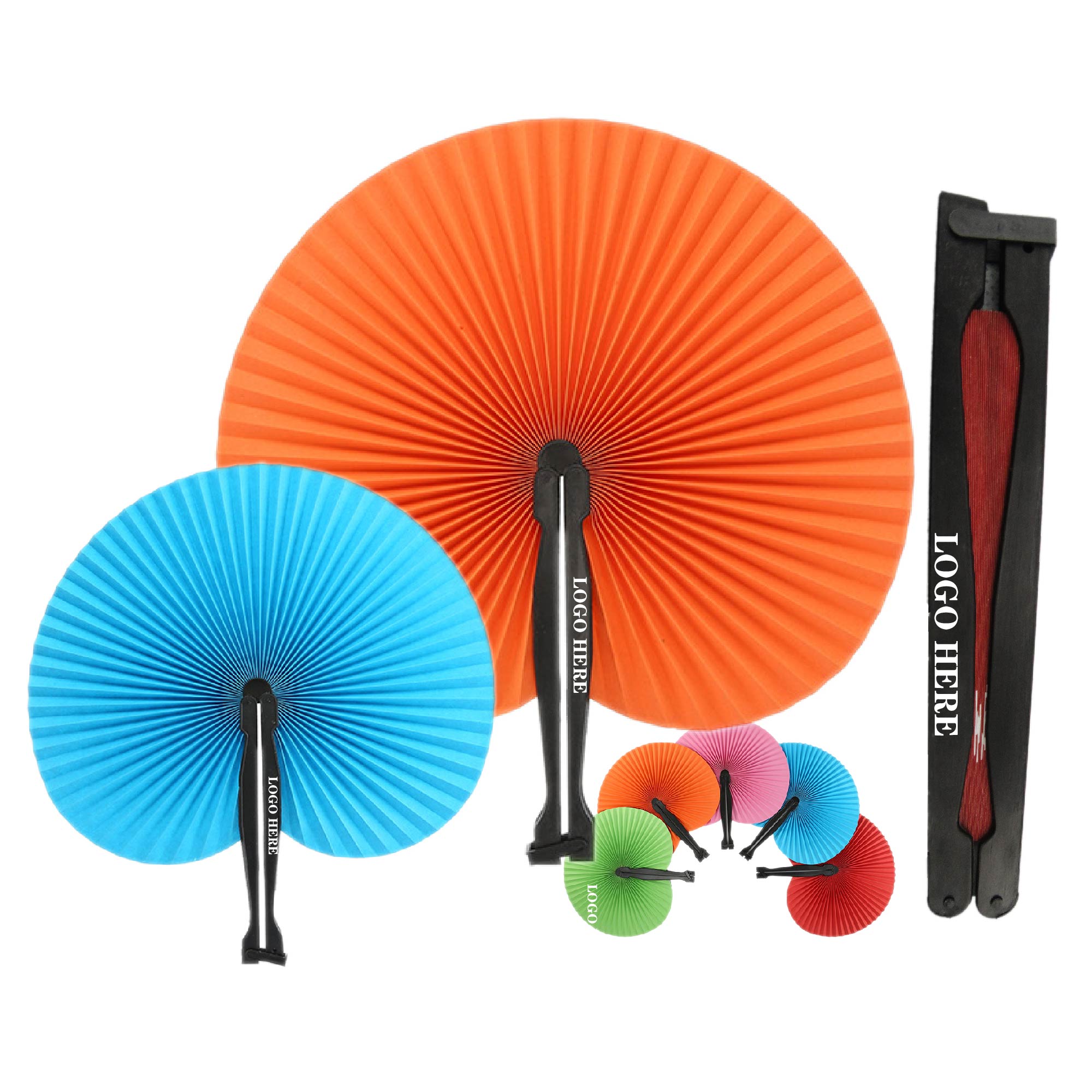 Round Shape Folding Fan 1