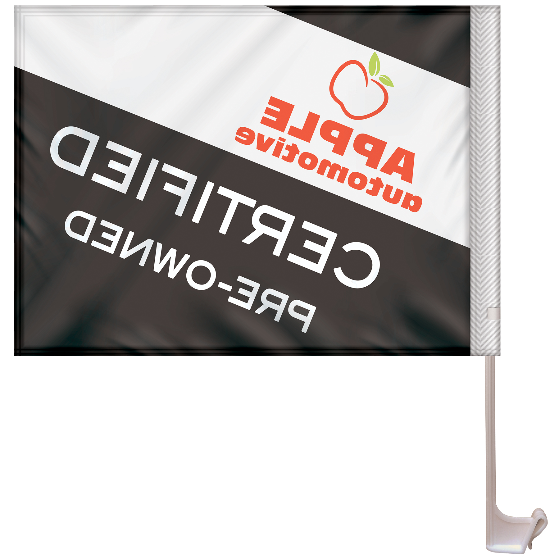 11.5" x 15" Stationary Use Single Reverse Car Flag 5