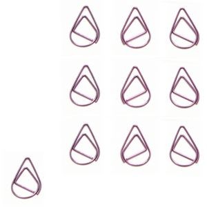Water Drop Shaped Paper Clips In Tin Box 12