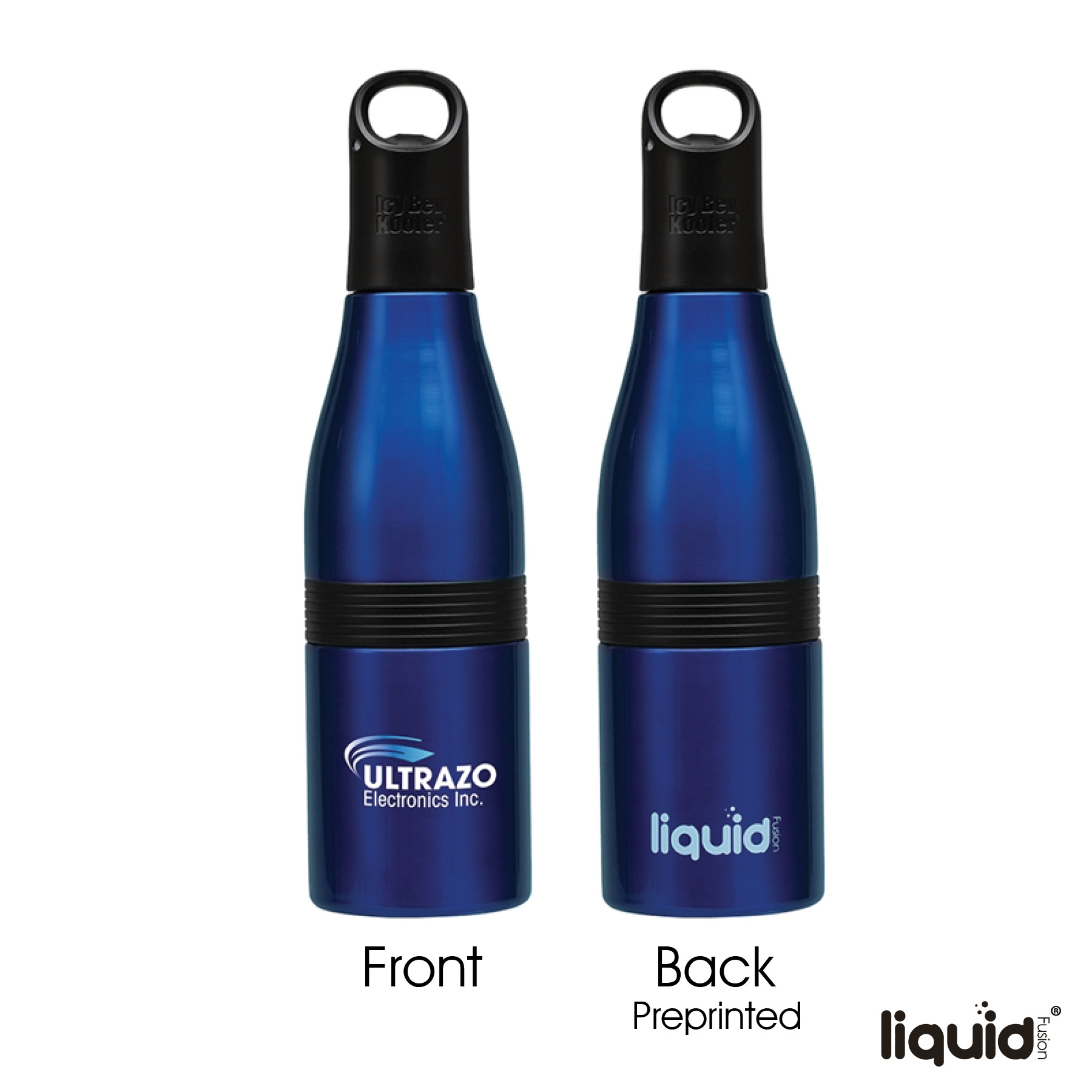 Liquid Fusion® Icy Bev Kooler® 22 oz. 3-In-1 Double Wall Stainless Steel Bottle 37