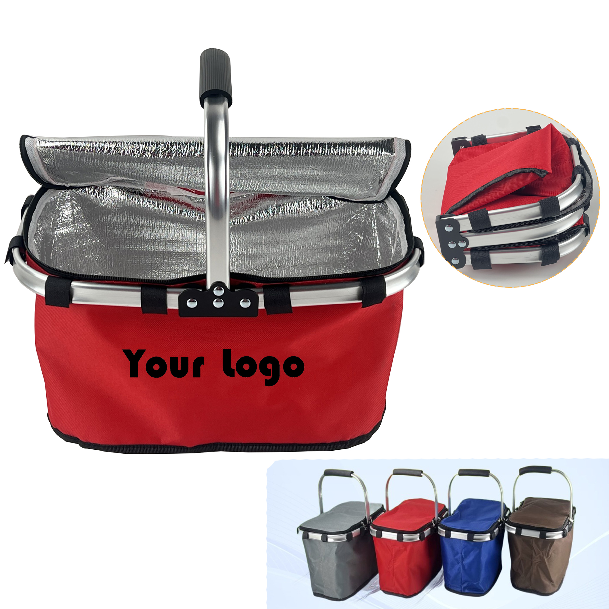 Foldable Insulated Picnic Basket 8
