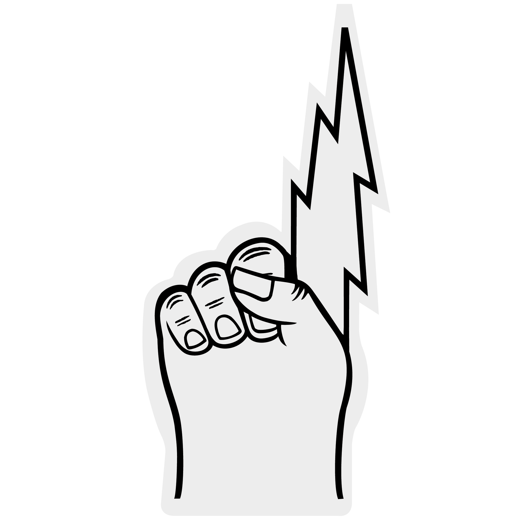 18" Lightning Bolt Hand 26