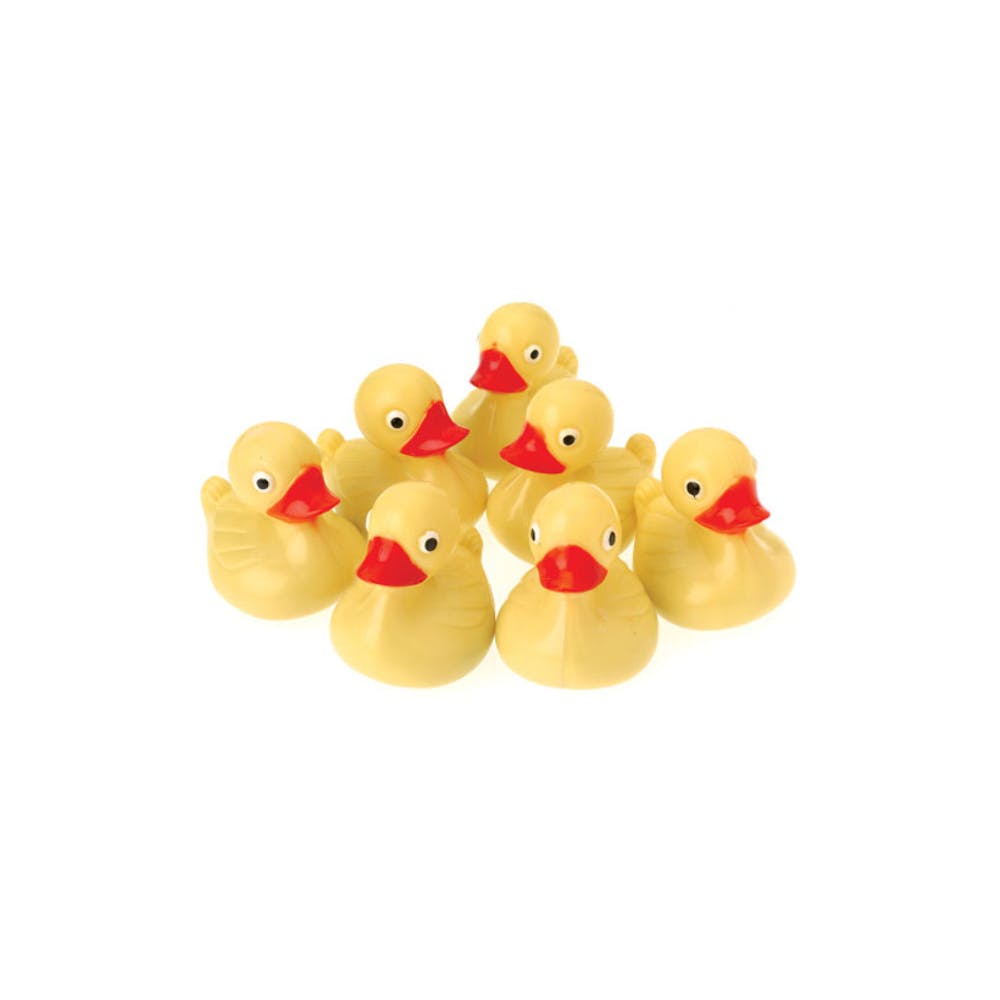 Floating Plastic Ducks - Yellow 3" 2