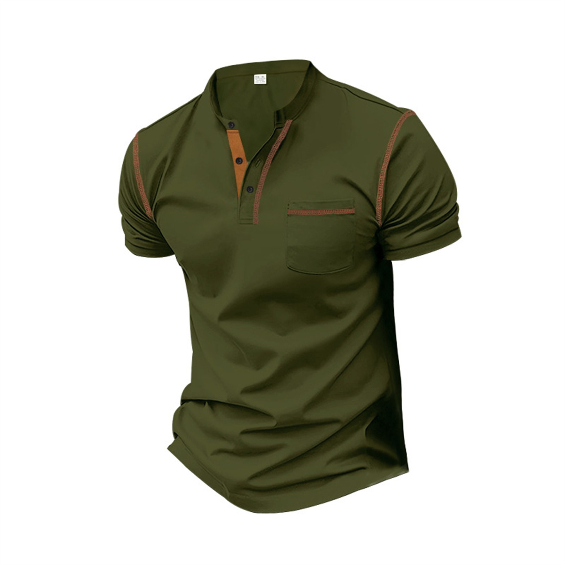 Henley Short Sleeve Shirts 6