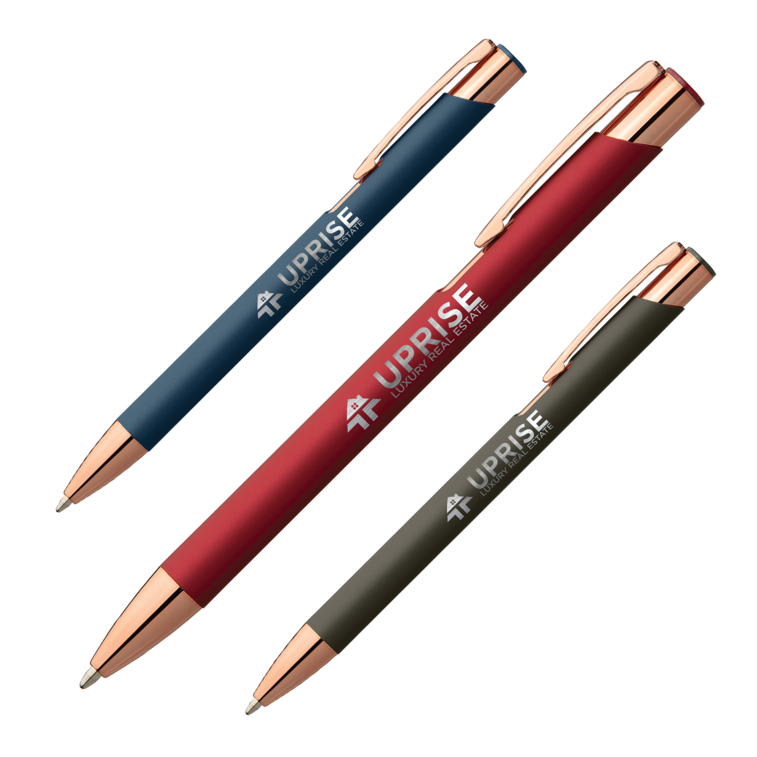 Leo Softy Rose Gold Metal Pen (Engraved Imprint) 2