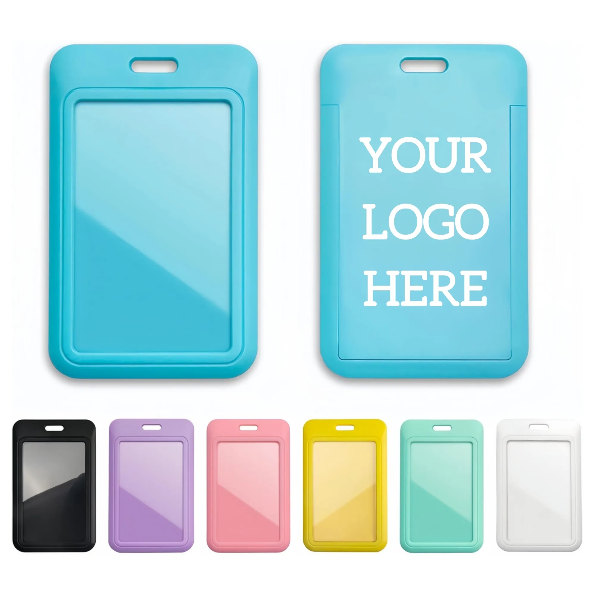 Sliding ID Badge Holder with Clear Window 7