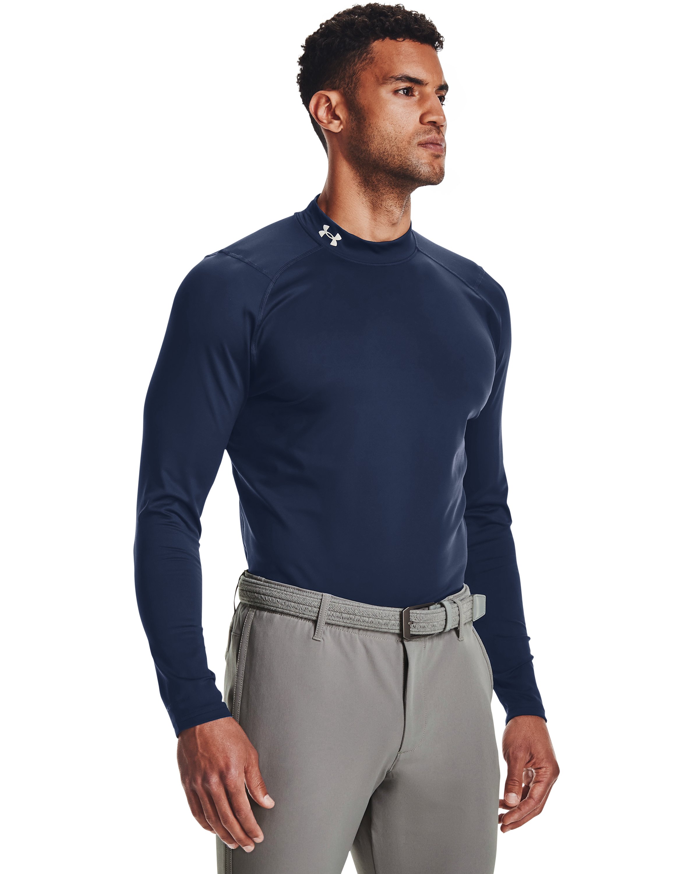 ColdGear Infrared Men's Long Sleeve Golf Mock 3
