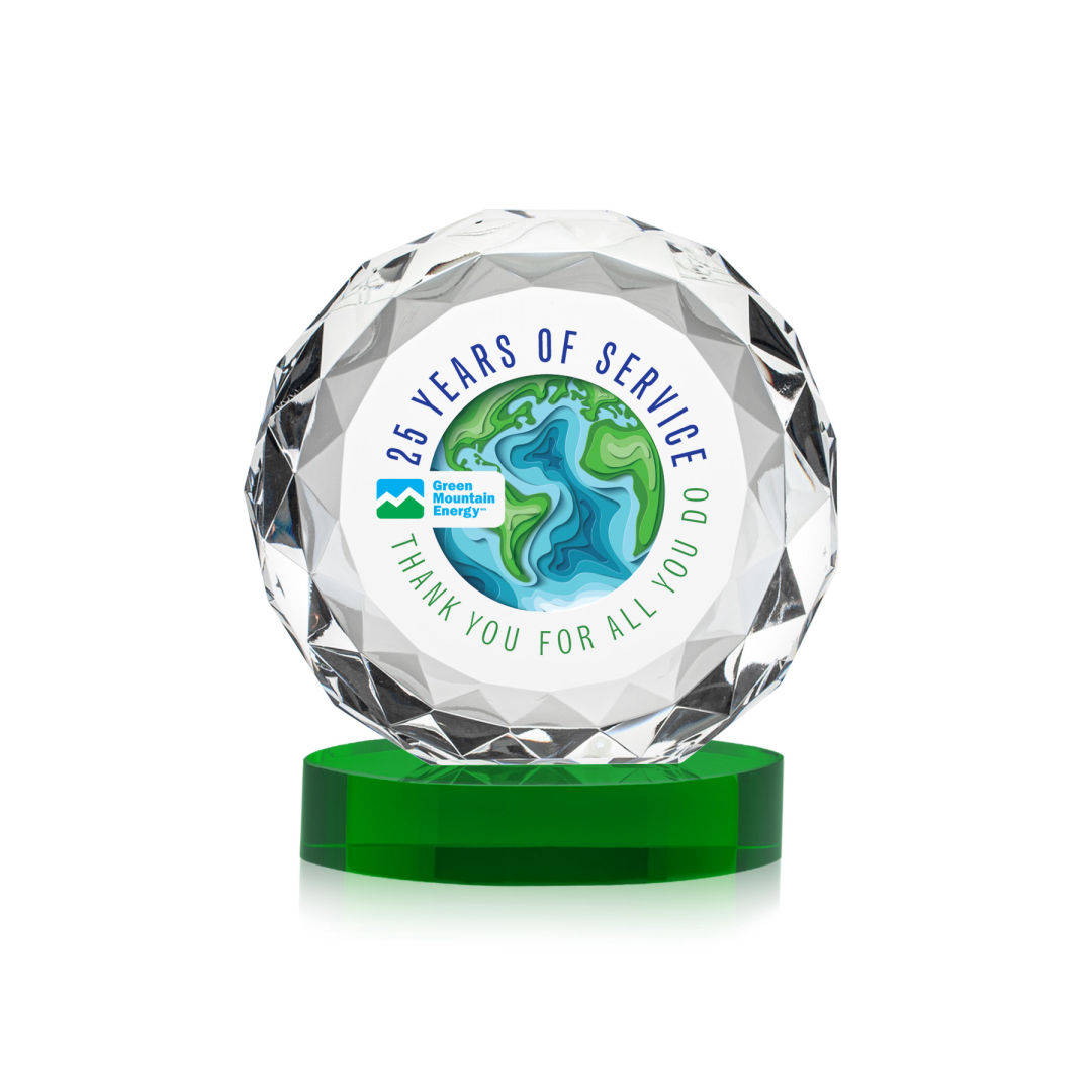 Seville VividPrint™ Award on Alberton Base - Green 16