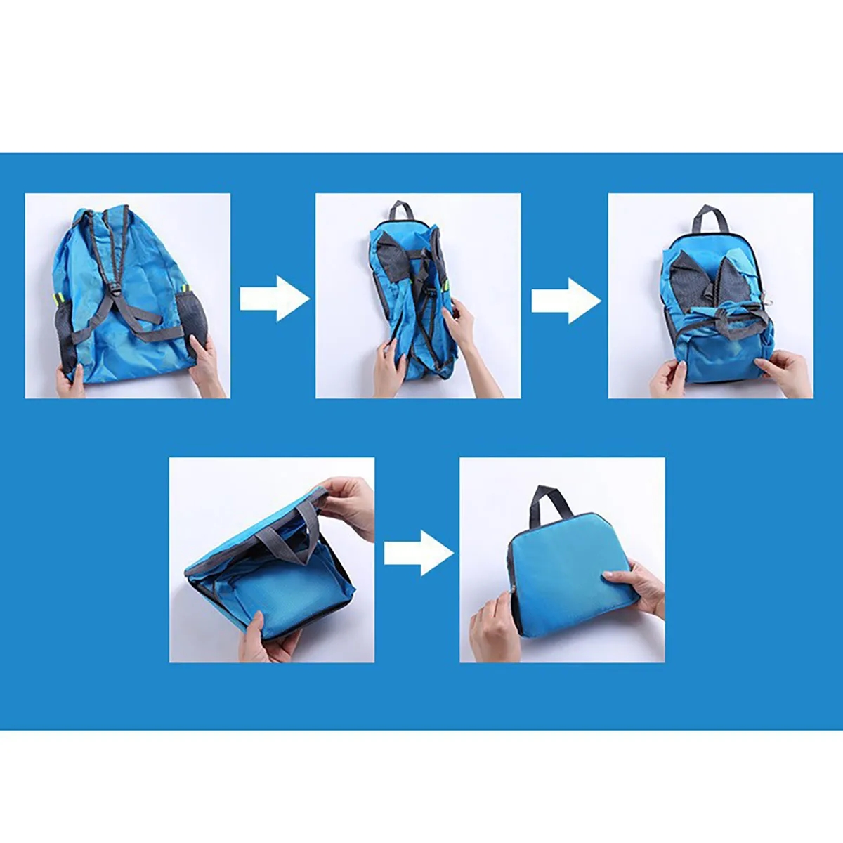 Camping Waterproof Travel Foldable Bags Collapsible Backpack 2