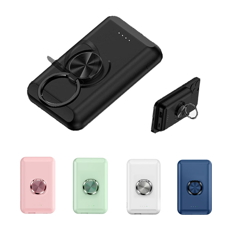 Magnetic Portable Wireless Charger w/Phone Stand 2