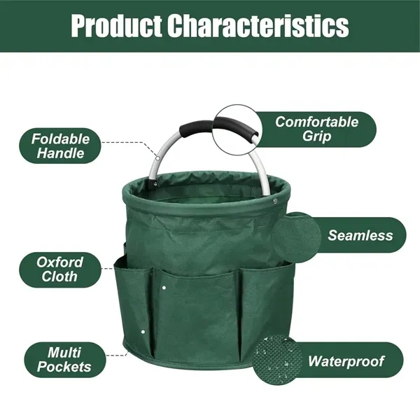 600D Oxford Heavy-Duty Utility Caddy - Durable Organizer 4