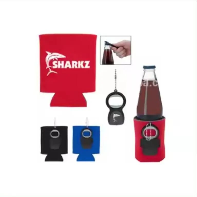 Cooler Sleeve with Bottle Opener, custom koozie with logo imprint 3