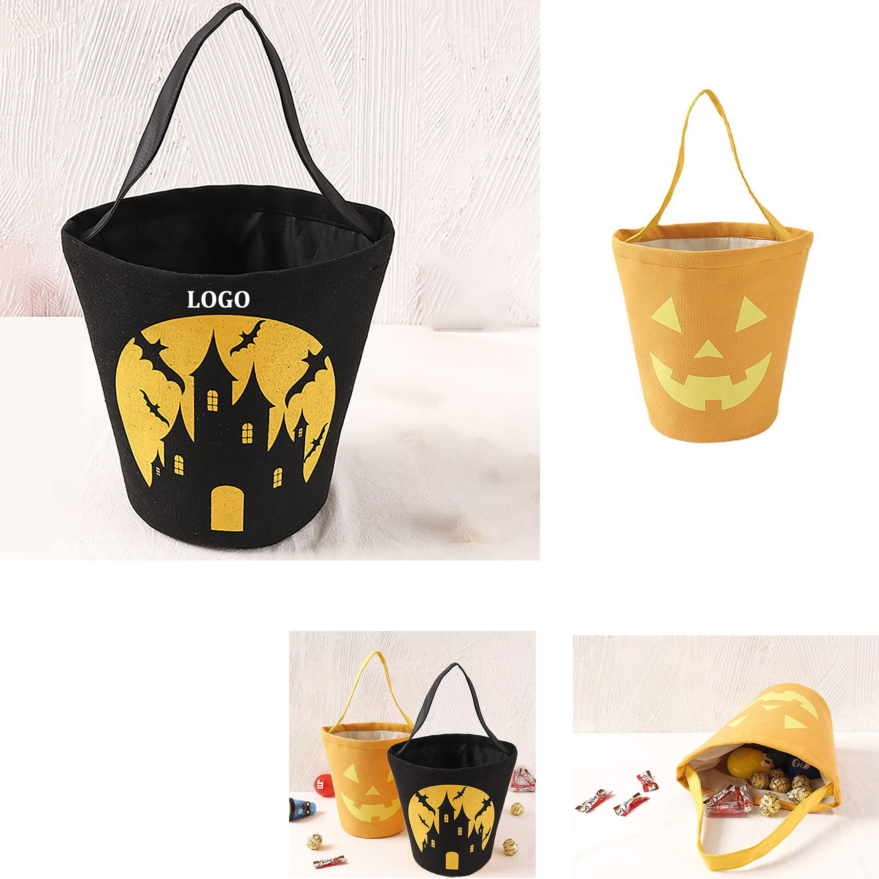Halloween Candy Bags, custom tote bag with logo imprint 3