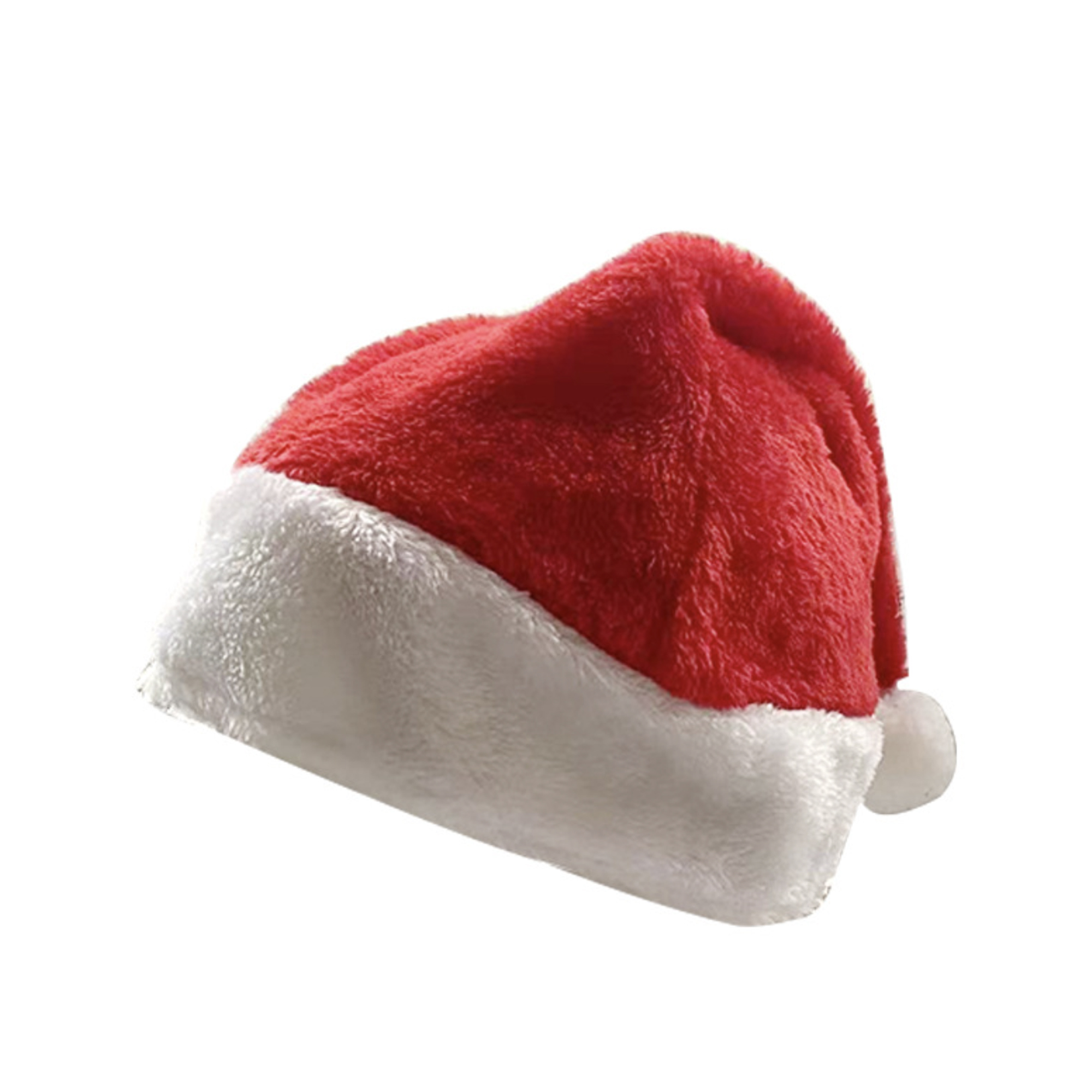 Santa Claus Costume Deluxe Plush Hat 2