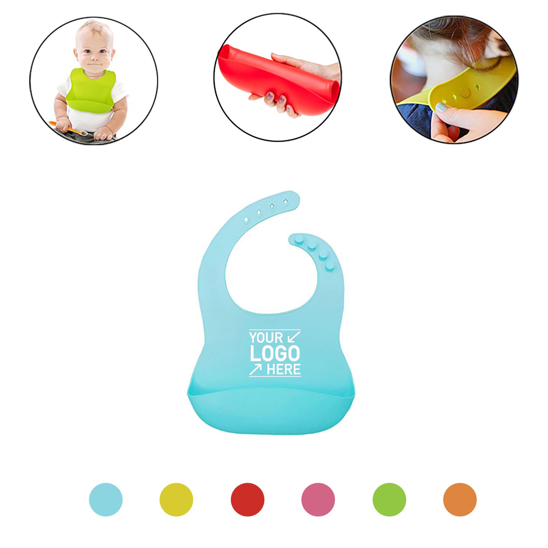 Silicone Bibs for Newborn Infants Toddlers 1