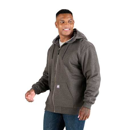 Berne Heritage Grid Fleece-Lined Zip Sweatshirt - Men's 11