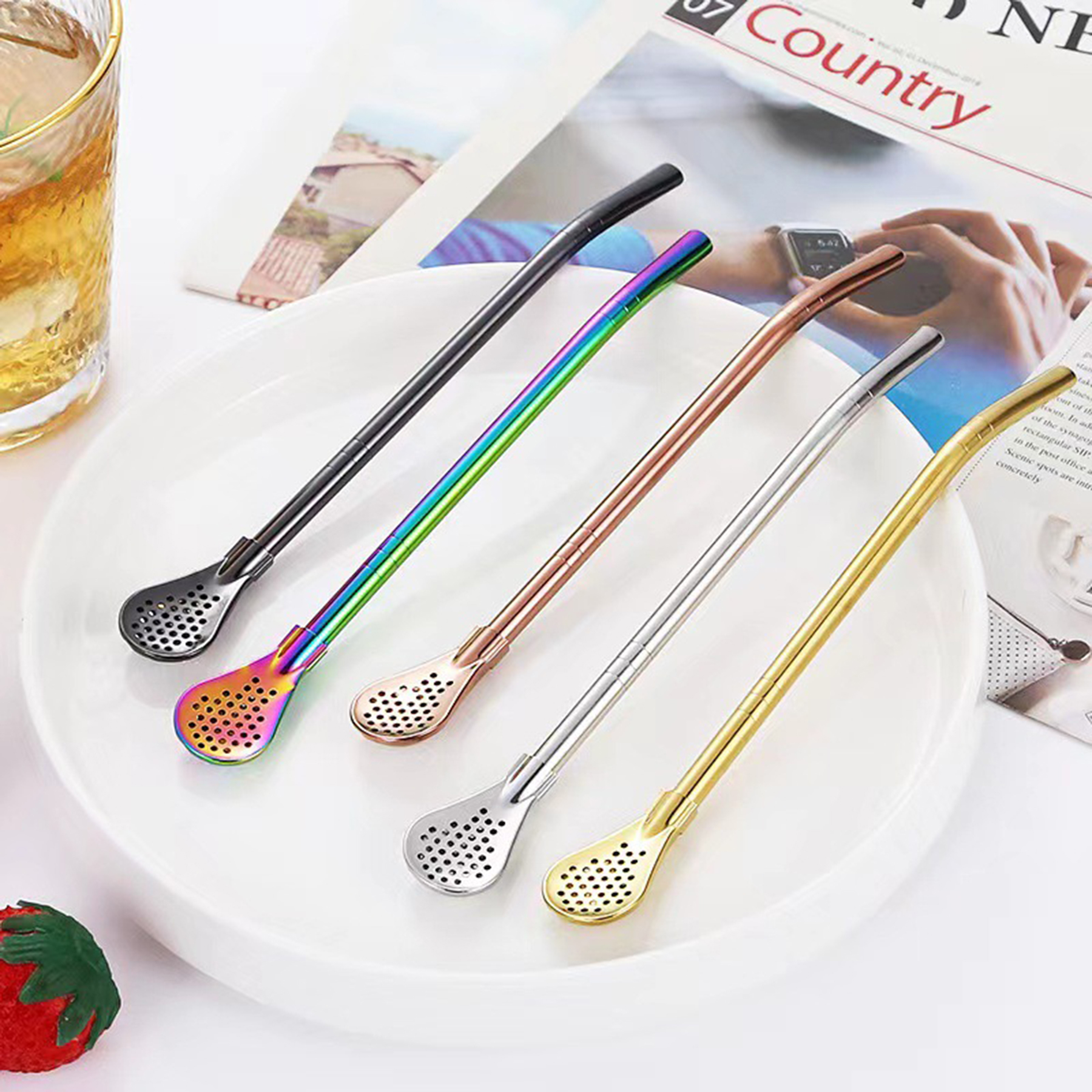 Detachable Straws Spoon 2