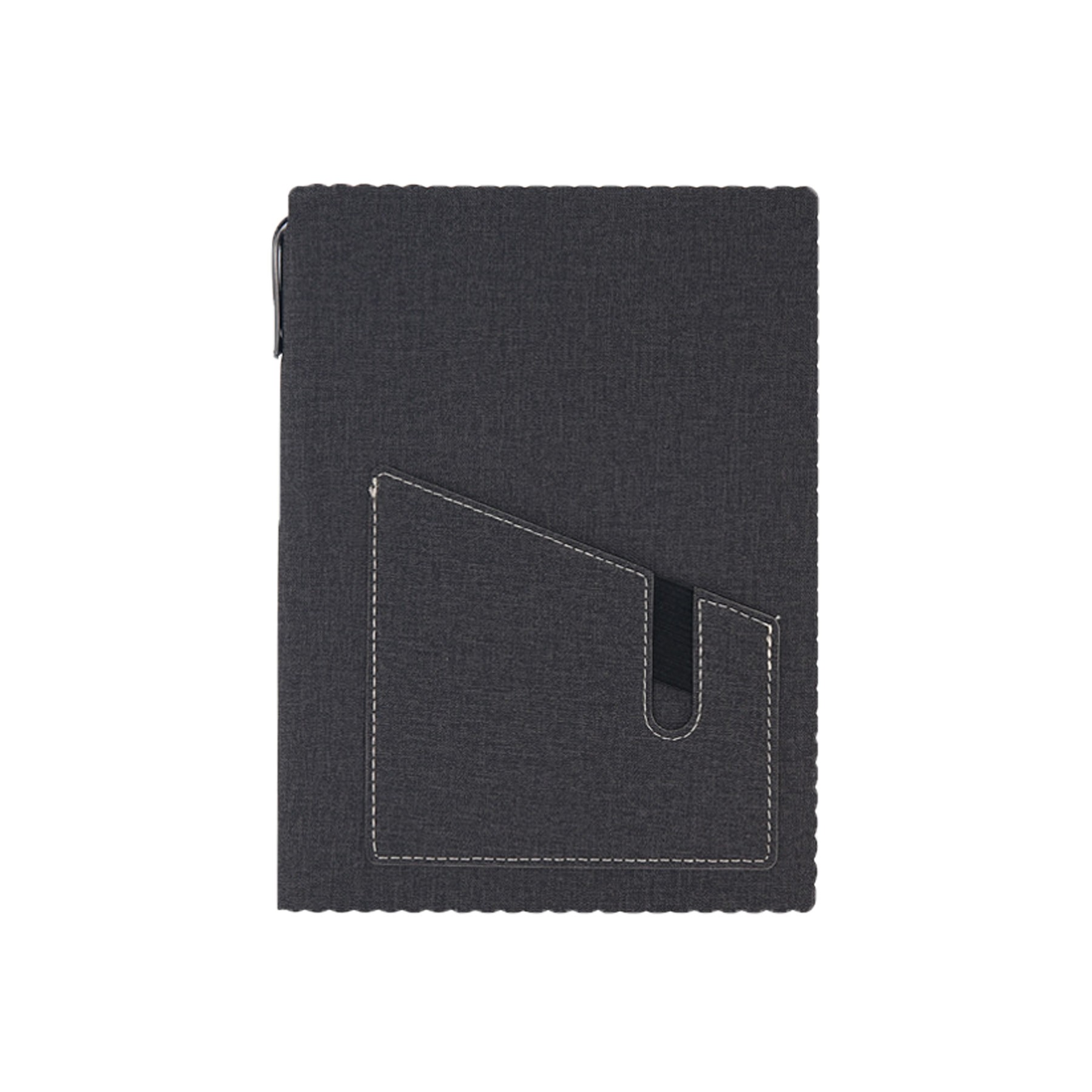A5 Lined Leather Journal Notebook With Pocket 2