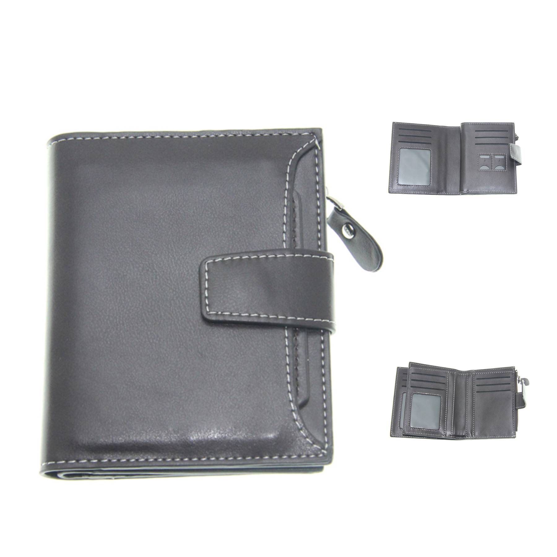 PU folding buckle small wallet 4