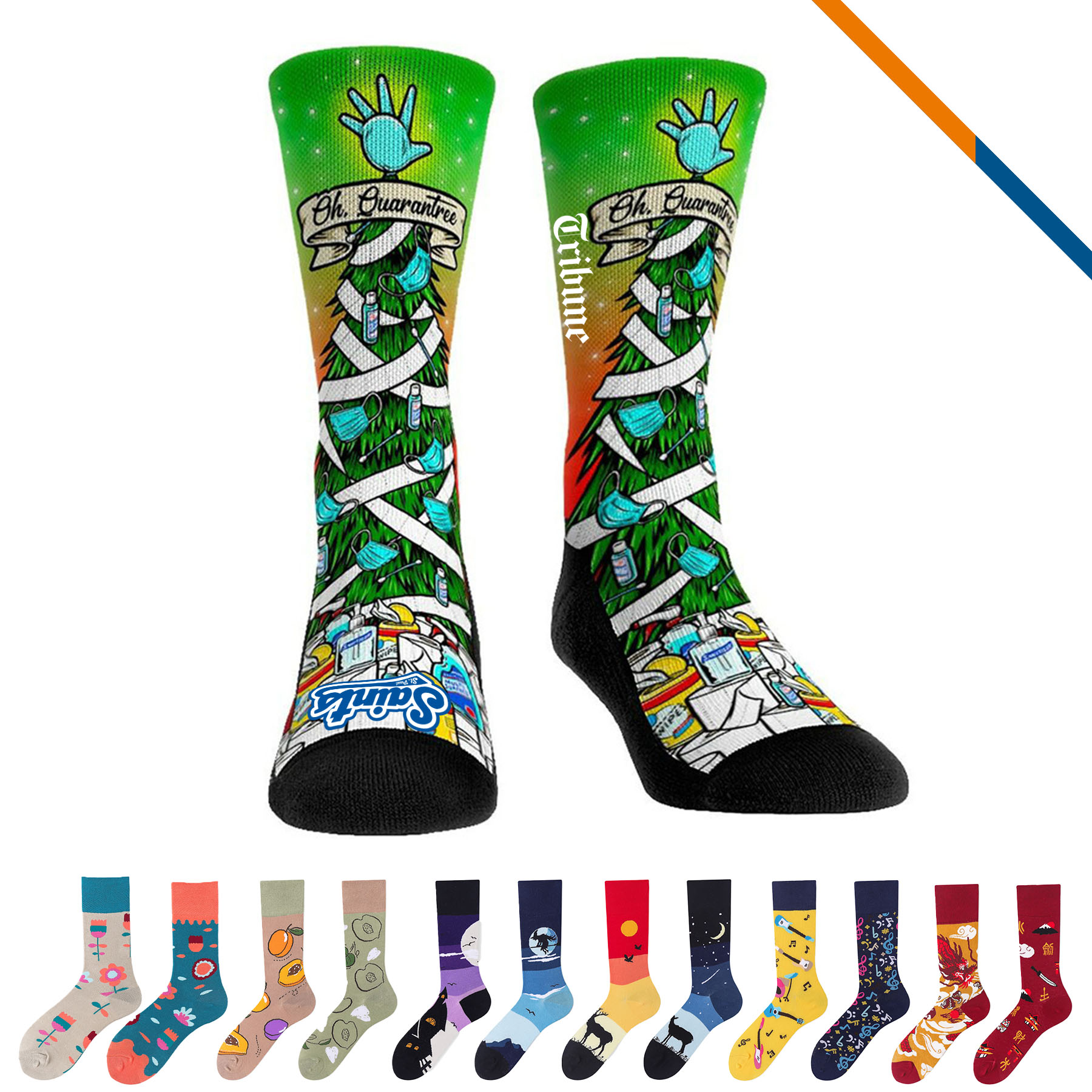 Donsage Printed Socks 4