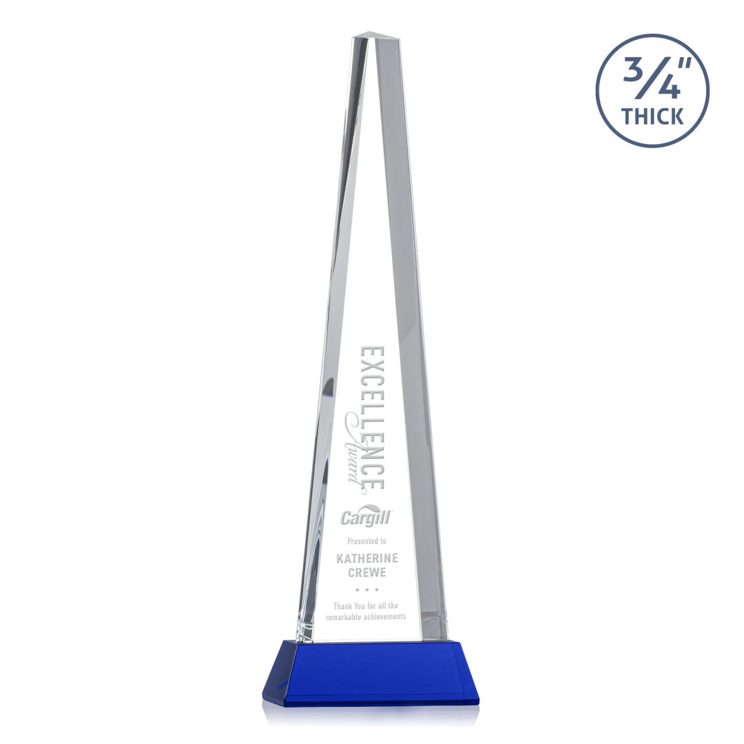 Majestic Tower Award on Newhaven Base - Blue 9