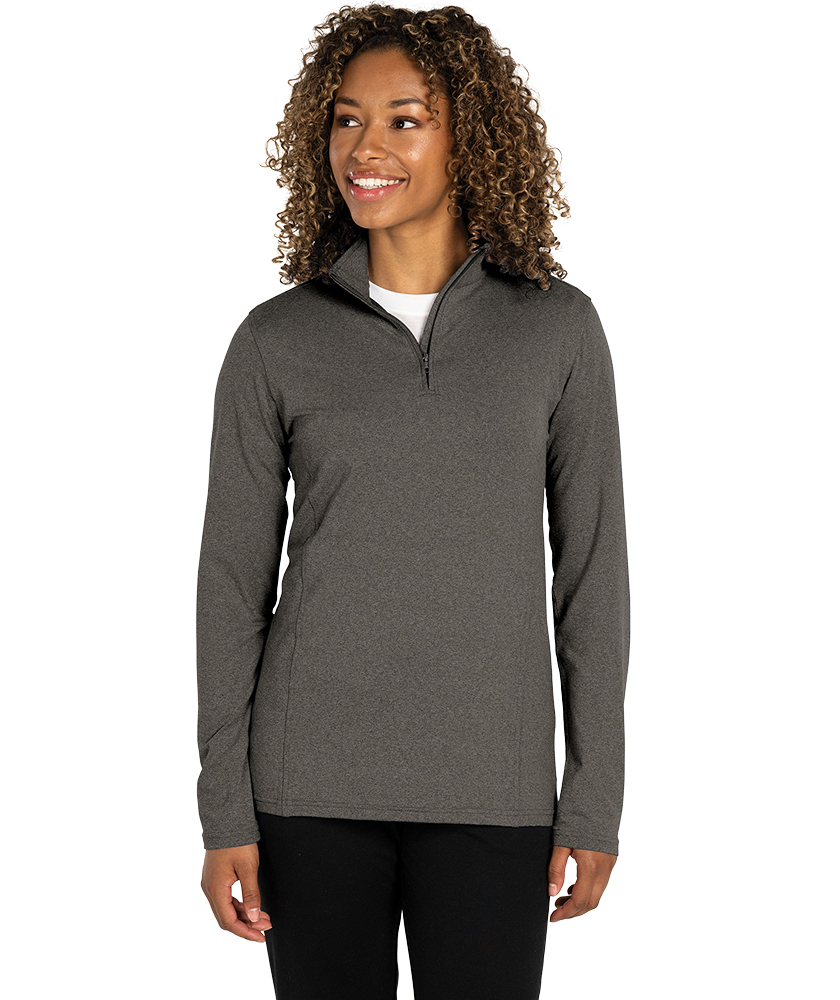 Women's Heathered Eco-Logic Stretch Quarter Zip