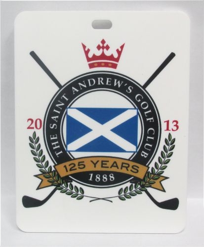 Multi colr imprinted Custom Plastic Bag Tags 1