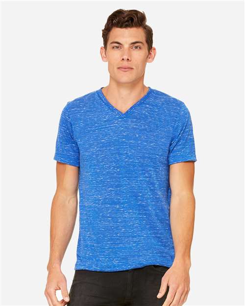 Unisex Textured Jersey V-Neck Tee - 3655 91