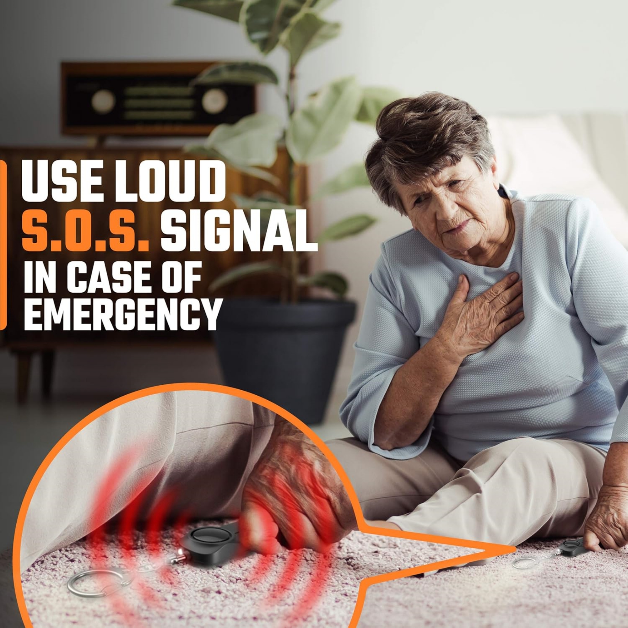 Personal Safety Alarm Keychain For Women 2