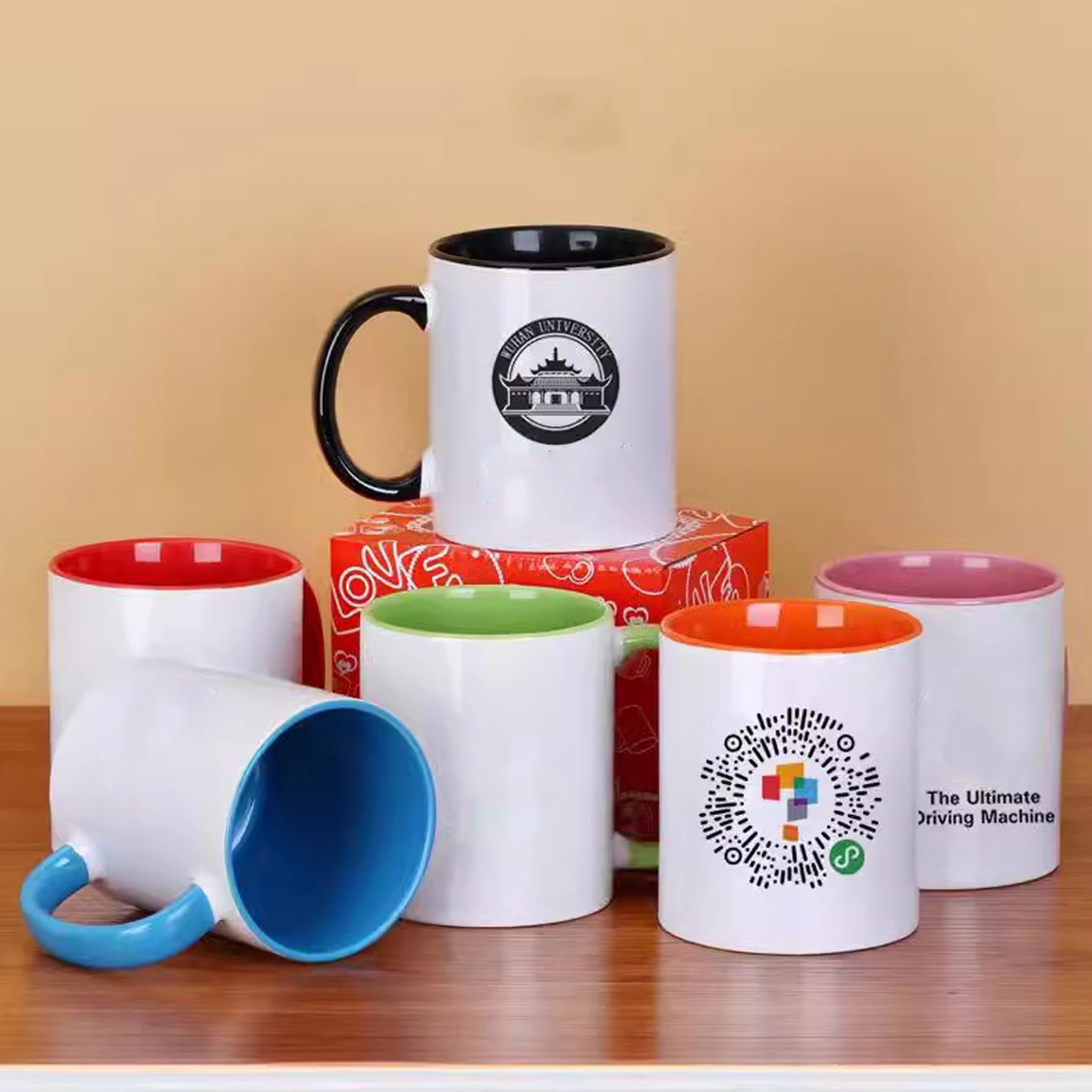 11 Oz Colour Coated Mug 4