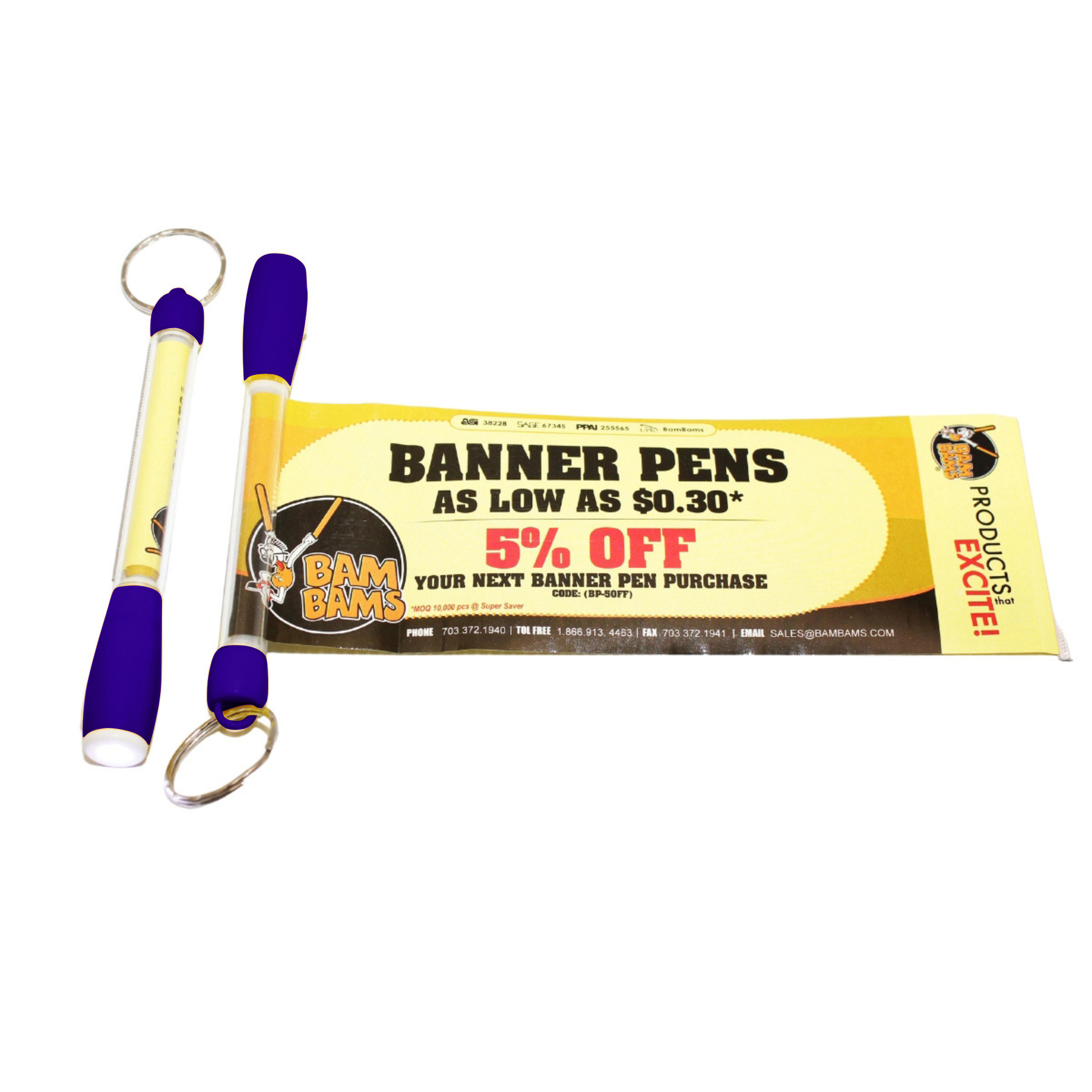 Banner Keychain Light Up Torch 11