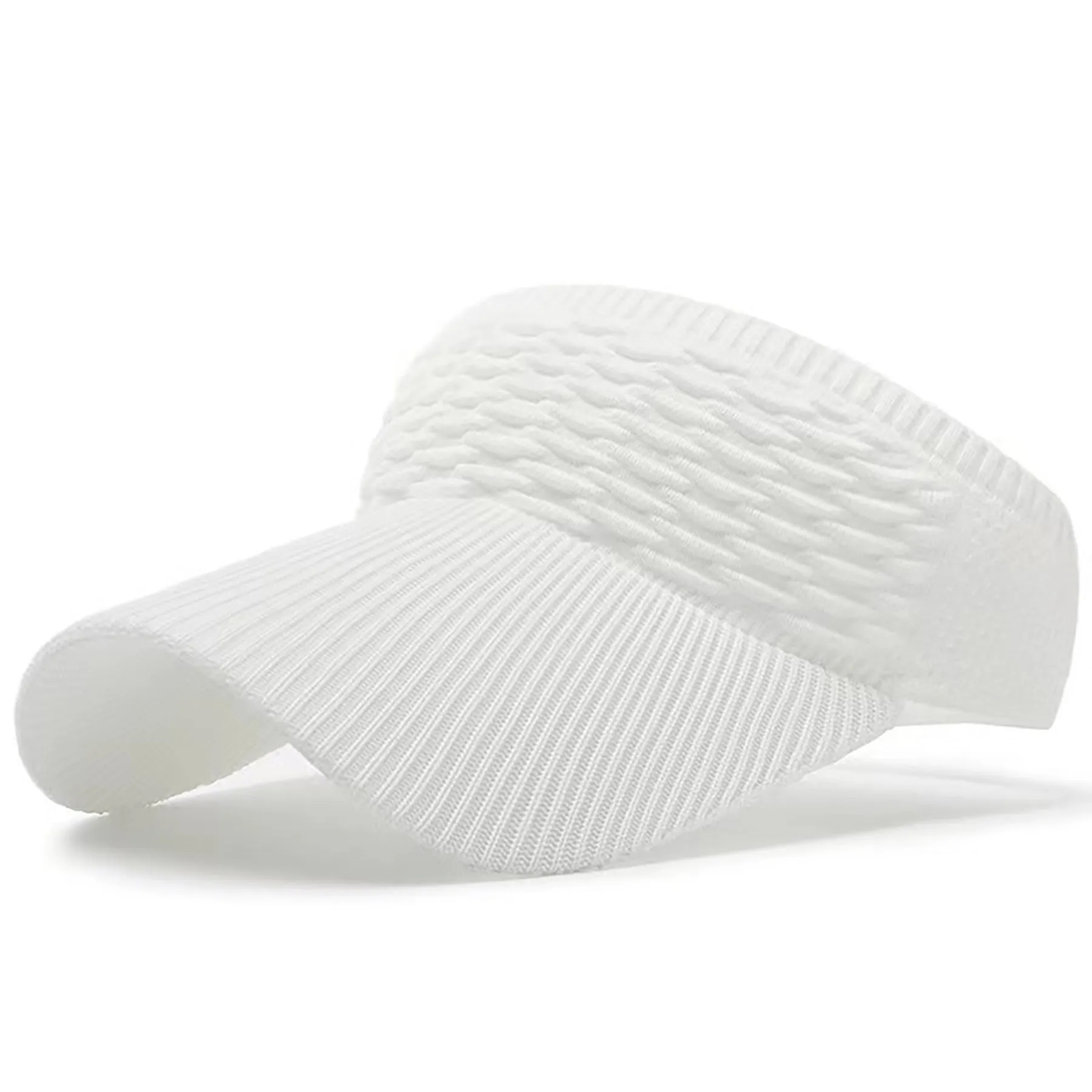 Women Knitted Elastic Visor Hat 8