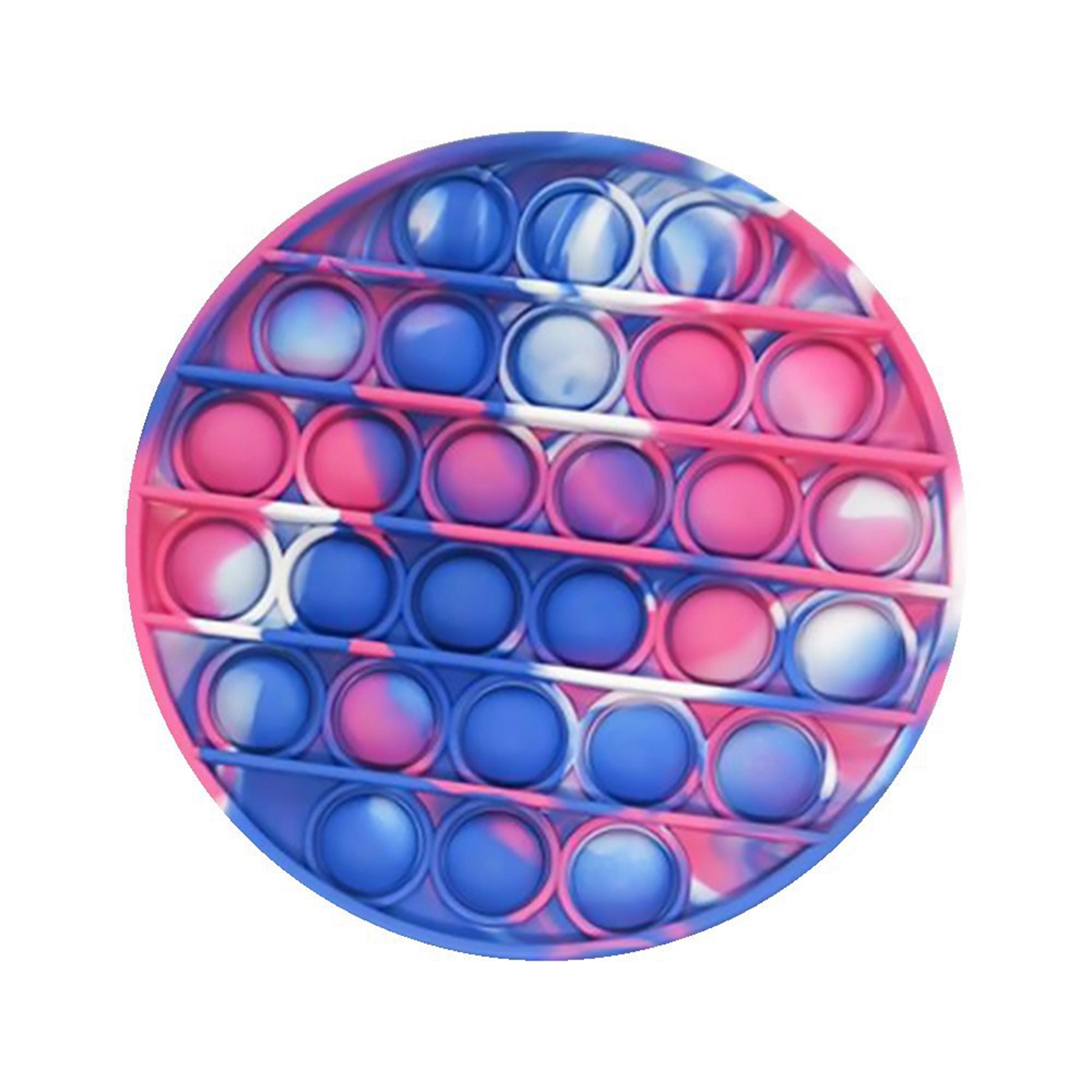 Round Camouflage Push Pop Bubble Fidget Toy 2