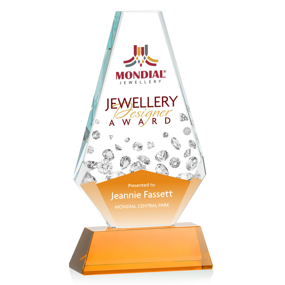 Kingsley VividPrint™ Award on Newhaven Base - Amber 3