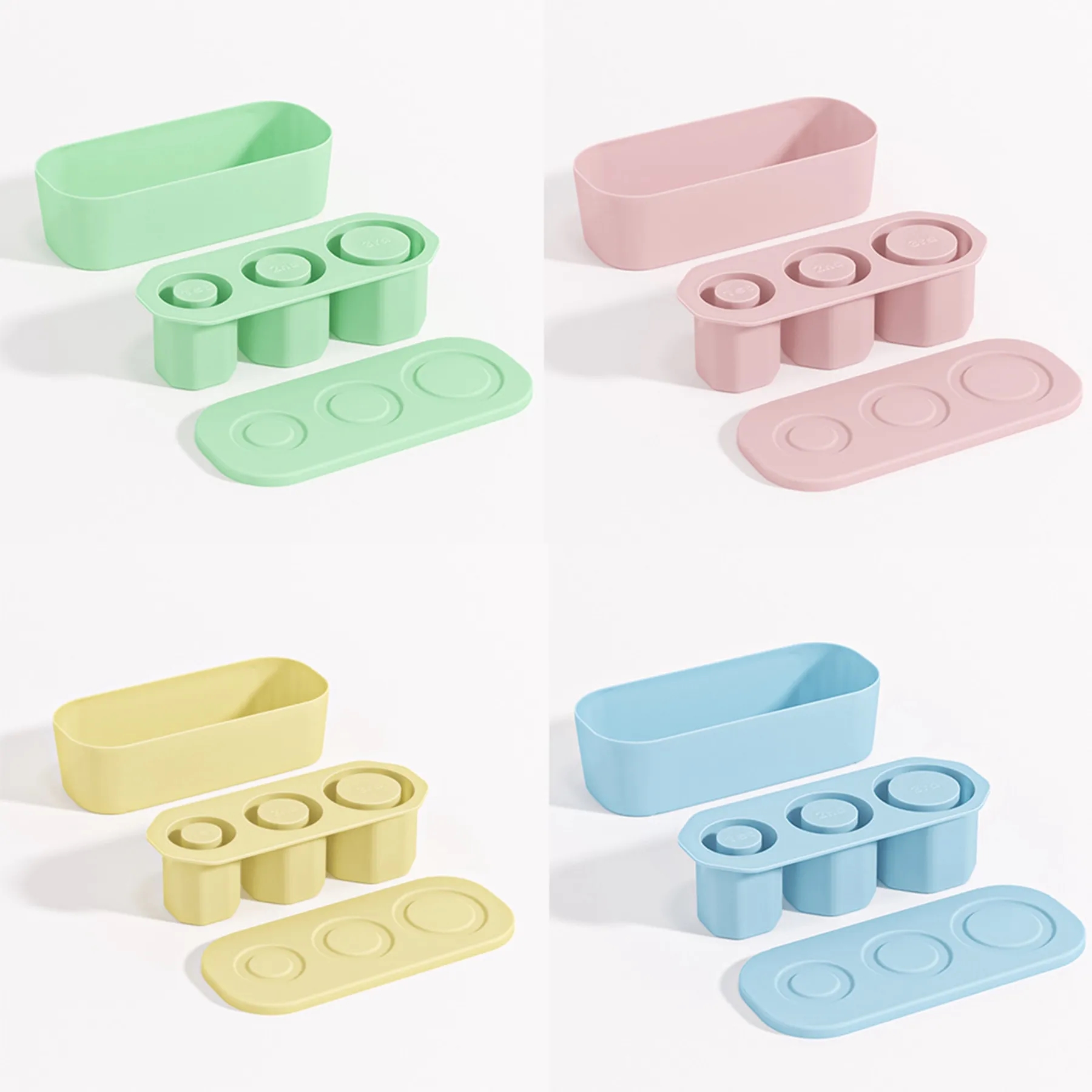 3 Sizes 40 oz Ice Cube Mold Tray with Box and Lid 8
