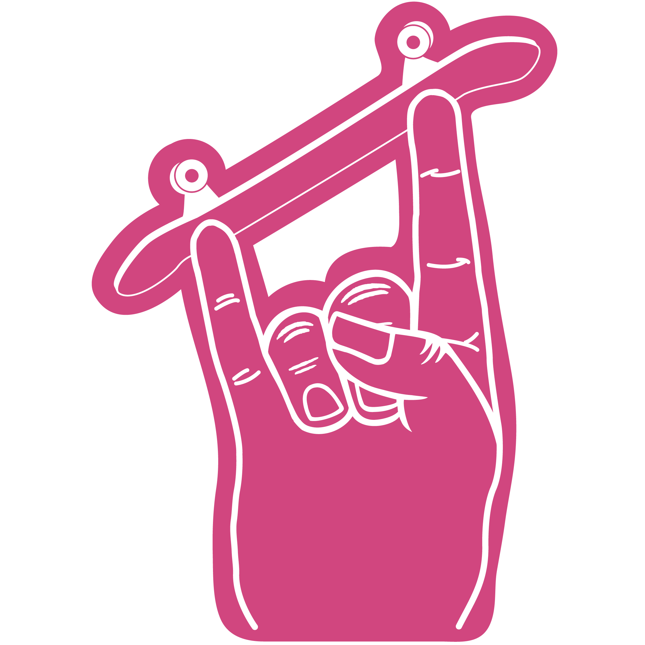 Skateboard Horn Hand 16