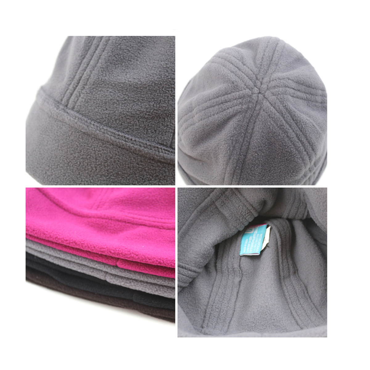 Winter Soft Polar Fleece Thick Windproof Skull Cap 2