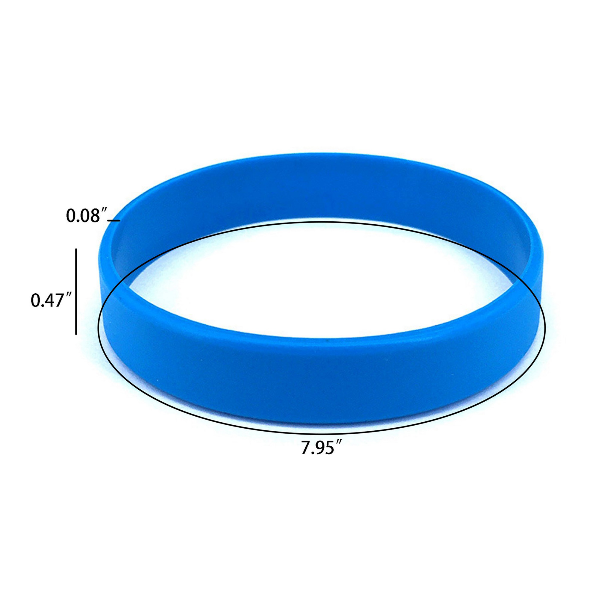 Silicone Solid Color Sports Bracelet Fashion Wristband 5