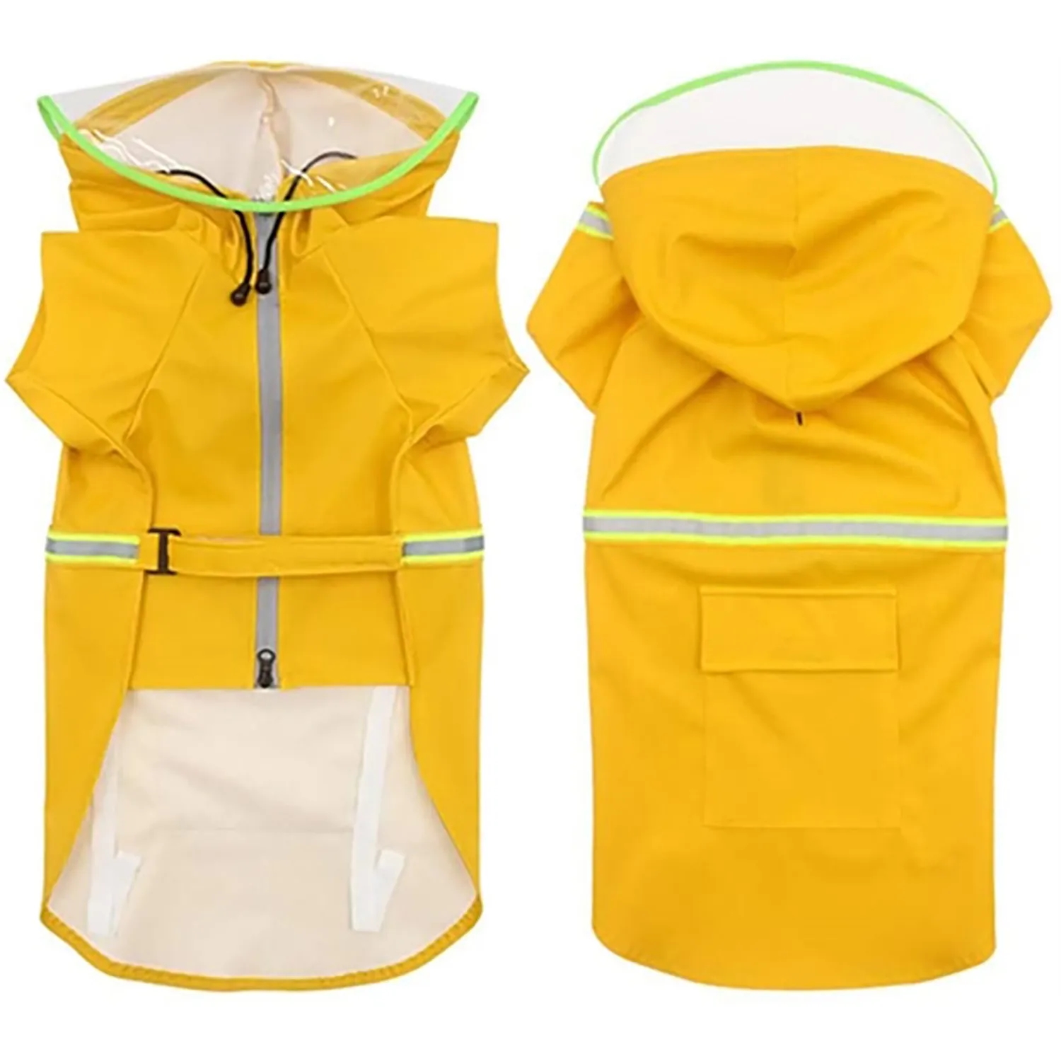Raincoats for Large Dogs with Reflective Strip Rain 9