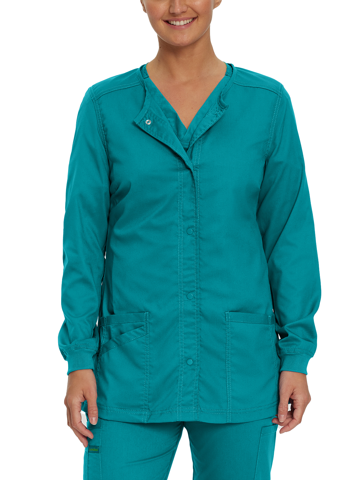 Landau - ProFlex - Women's Three-Pocket Snap Front Jacket 9