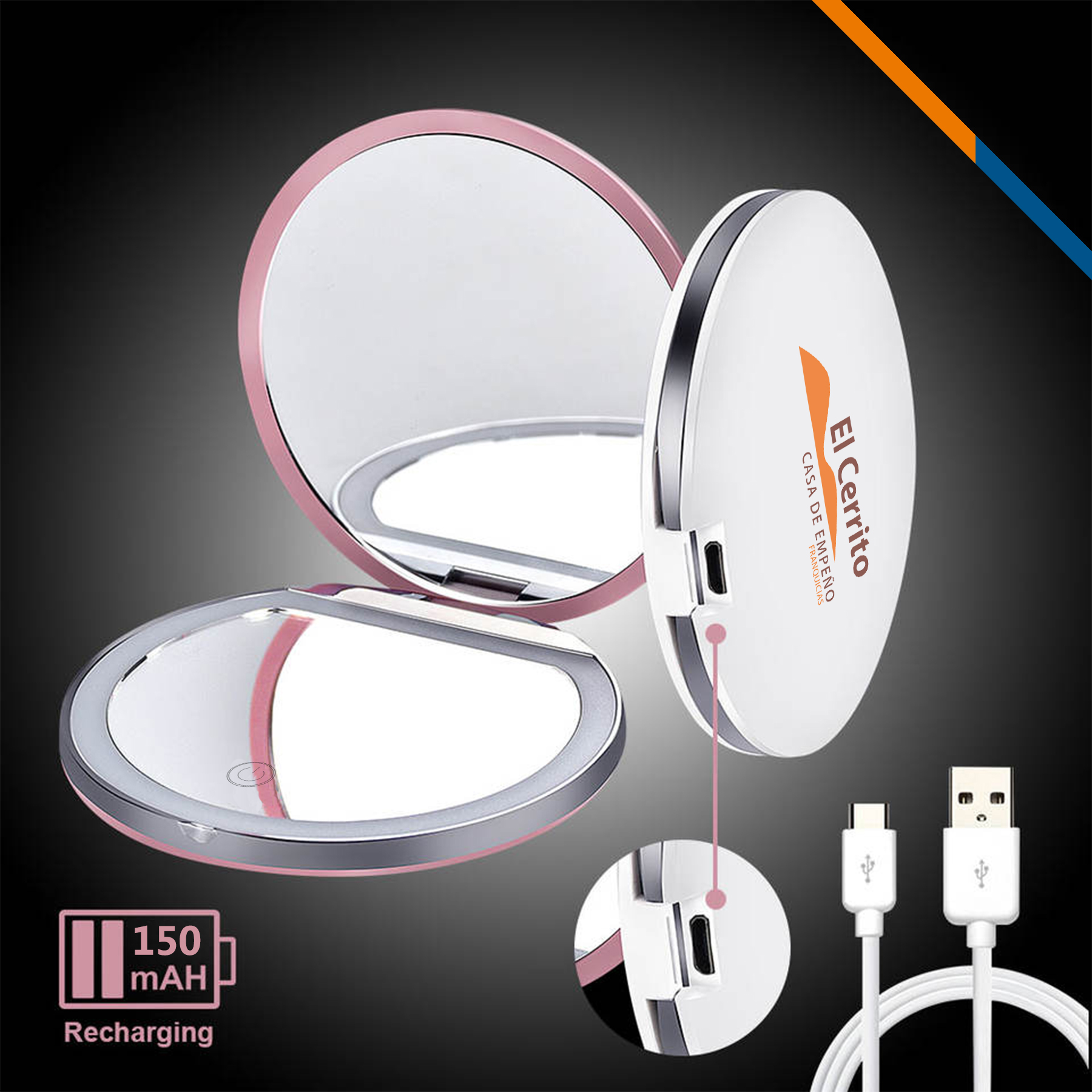 Kandy LED Compact Mirror 3