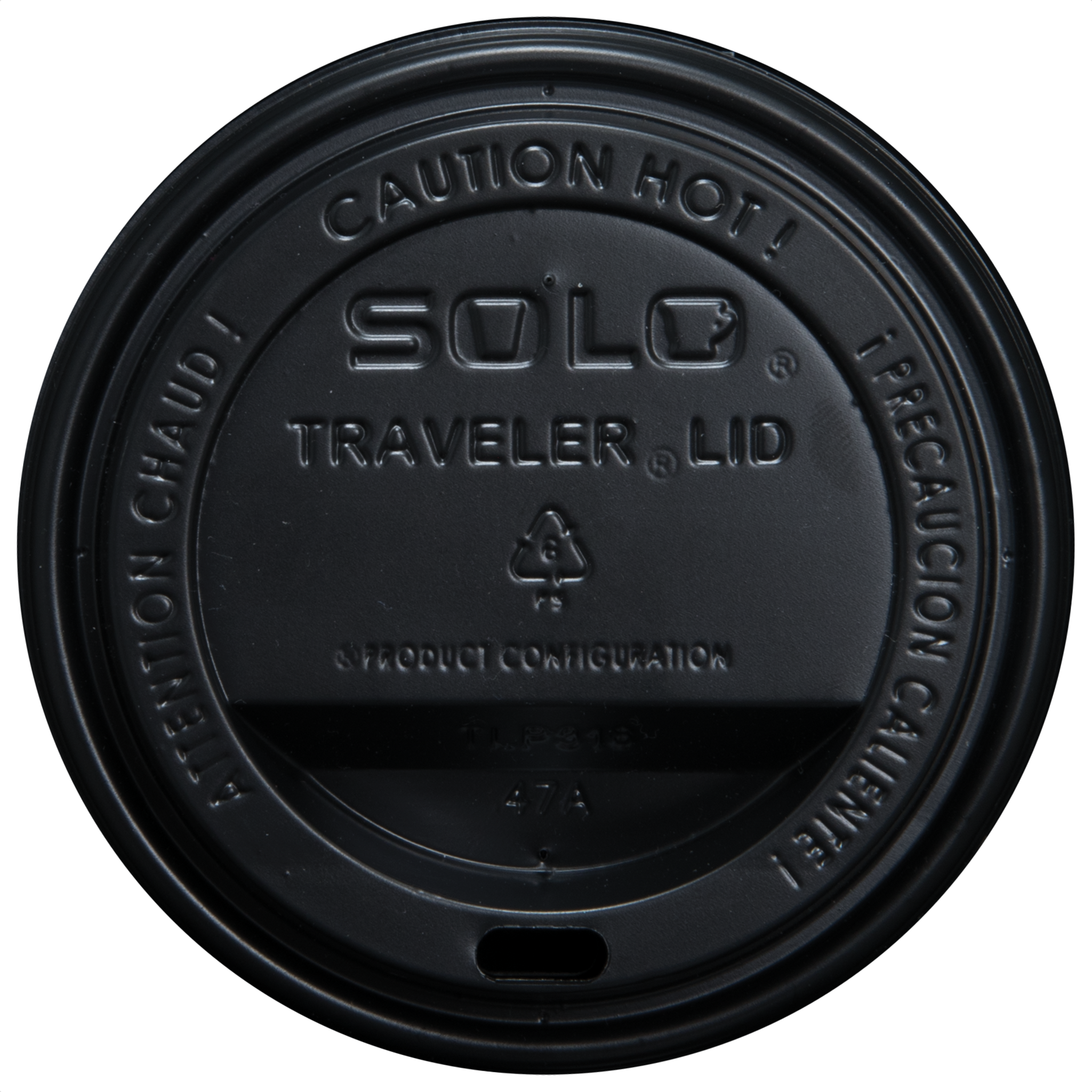 10/12/16/20/24 oz Paper Cup Domed Lid Black 2