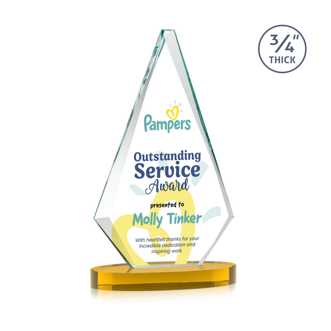 Windsor VividPrint™ Award on Alberton Base - Amber 7
