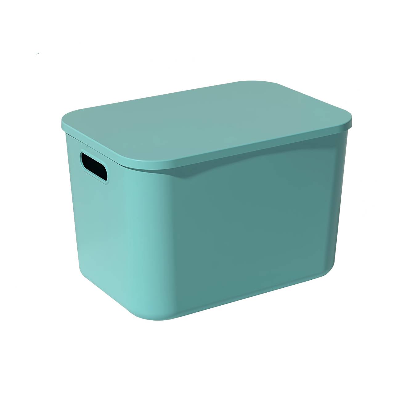 Plastic desktop storage box with cover 6